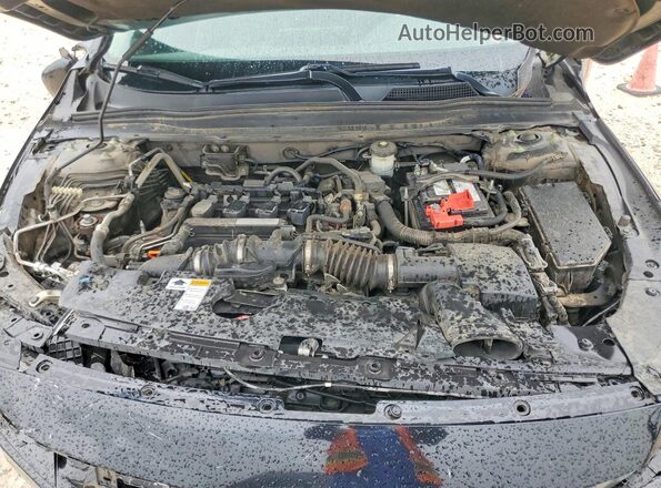 1HGCV1F58JA053775 2018 HONDA ACCORD Черный Вид задней части салона