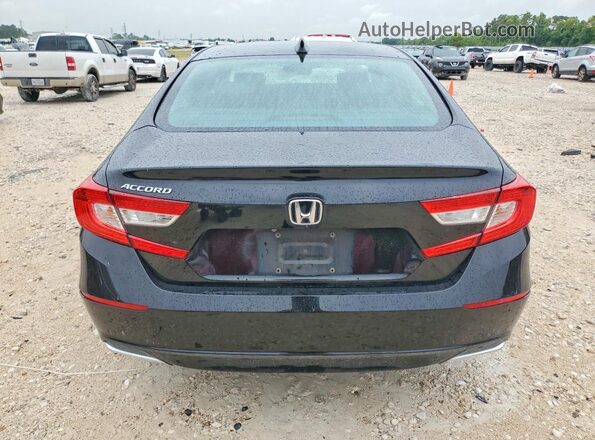 1HGCV1F58JA053775 2018 HONDA ACCORD Черный Вид сзади