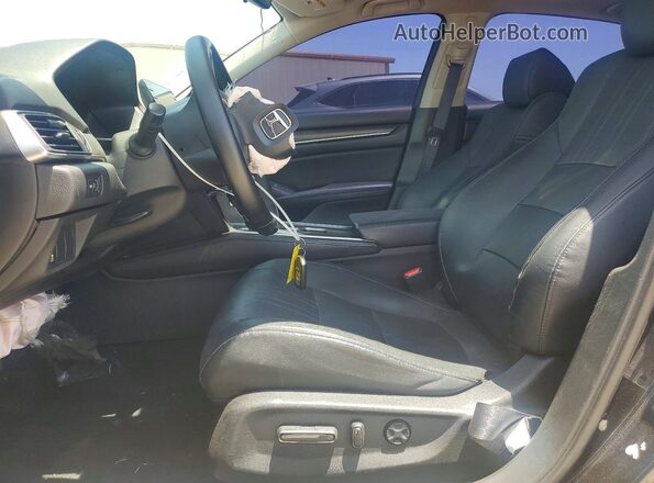 1HGCV1F58JA150944 2018 HONDA ACCORD Black Вид салону спереду