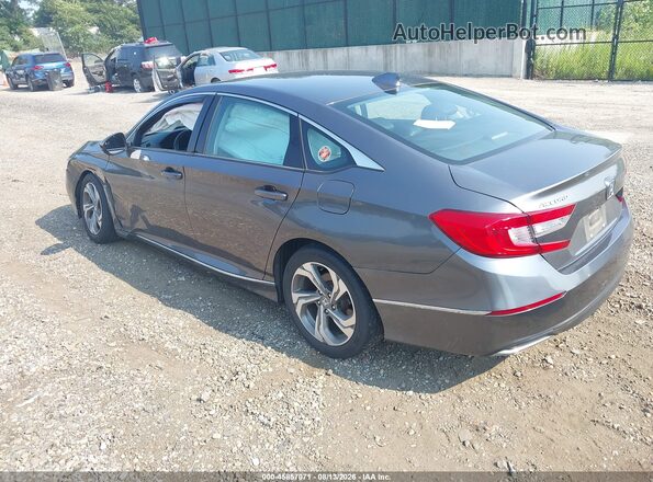 1HGCV1F58KA063529 2019 HONDA ACCORD Gray Задня ліва чверть