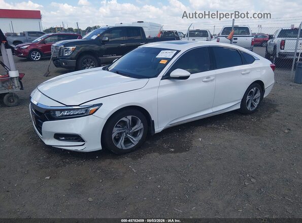 1HGCV1F58KA084395 2019 HONDA ACCORD White Передня ліва чверть