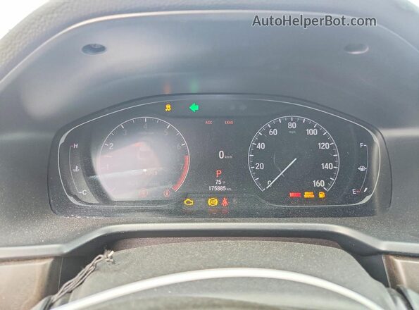 1HGCV1F58LA032301 2020 HONDA ACCORD Charcoal Widok zestawu wskaźników
