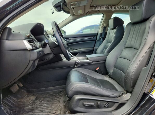 1HGCV1F58LA032301 2020 HONDA ACCORD Charcoal Widok wnętrza z przodu