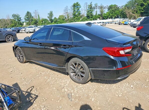 1HGCV1F58MA090071 2021 HONDA ACCORD Black Trasero izquierdo