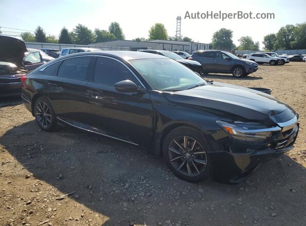 1HGCV1F58MA090071 2021 HONDA ACCORD Black Delantero derecho