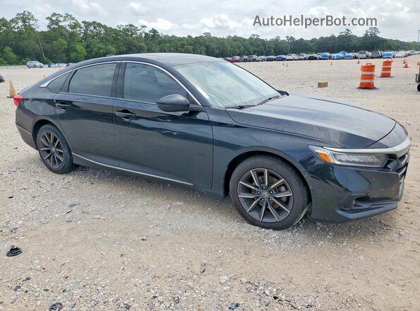 1HGCV1F58NA014464 2022 HONDA ACCORD Черный Передняя правая четверть