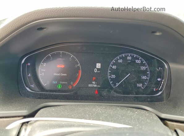 1HGCV1F58NA014464 2022 HONDA ACCORD Черный Вид щитка приборов