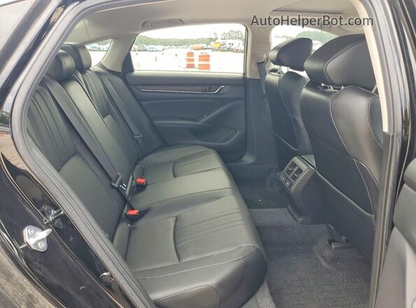 1HGCV1F58NA014464 2022 HONDA ACCORD Черный Вид задних сидений