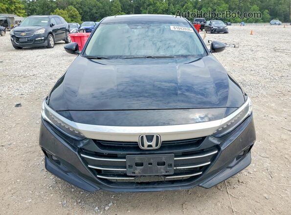1HGCV1F58NA014464 2022 HONDA ACCORD Черный Вид спереди