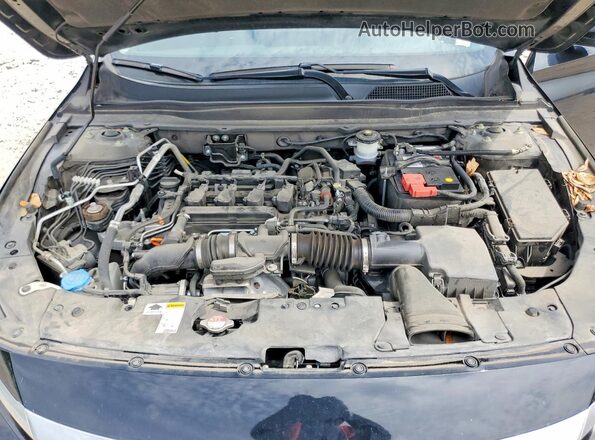 1HGCV1F58NA014464 2022 HONDA ACCORD Черный Вид задней части салона