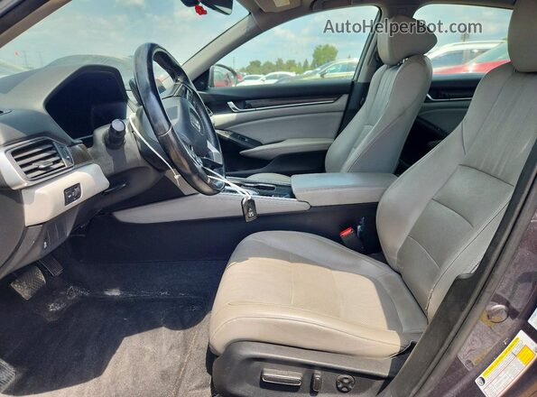 1HGCV1F59JA009395 2018 HONDA ACCORD Gray Սալոնի դիմացի տեսք