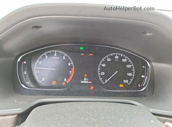 1HGCV1F59JA009395 2018 HONDA ACCORD Gray Սարքավորումների վահանակի տեսք