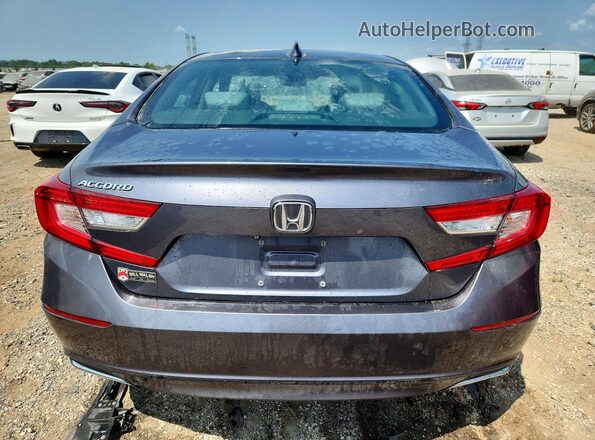 1HGCV1F59JA009395 2018 HONDA ACCORD Gray Հետևի տեսք