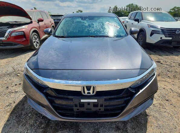 1HGCV1F59JA009395 2018 HONDA ACCORD Gray Դիմացի տեսք