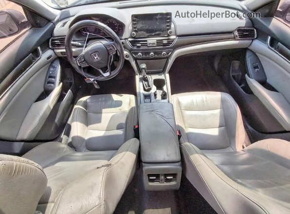 1HGCV1F59JA010501 2018 HONDA ACCORD Black Առջևի վահանակի տեսք