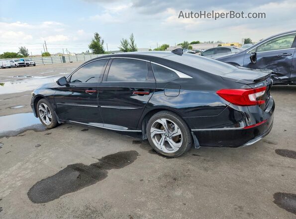 1HGCV1F59JA024771 2018 HONDA ACCORD Black Հետևի ձախ