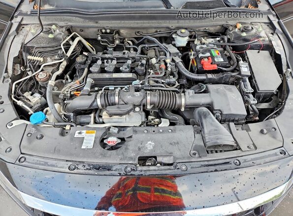 1HGCV1F59JA024771 2018 HONDA ACCORD Black Սալոնի հետևի տեսք