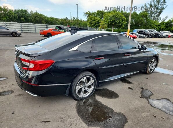 1HGCV1F59JA024771 2018 HONDA ACCORD Black Հետևի աջ