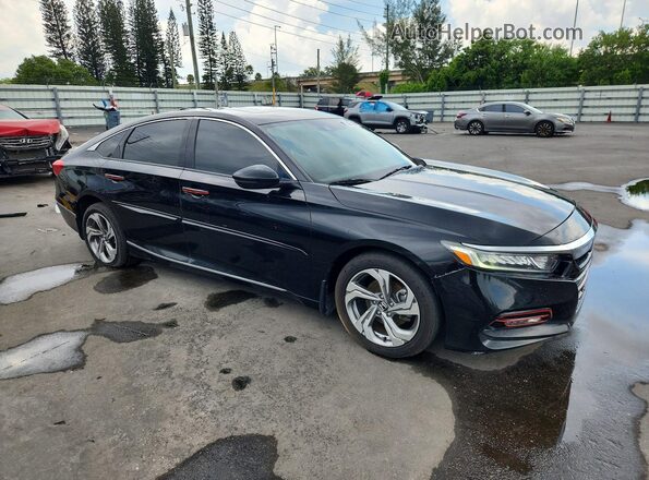 1HGCV1F59JA024771 2018 HONDA ACCORD Black Առջևի աջ