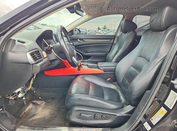 1HGCV1F59JA024771 2018 HONDA ACCORD Black Սալոնի դիմացի տեսք