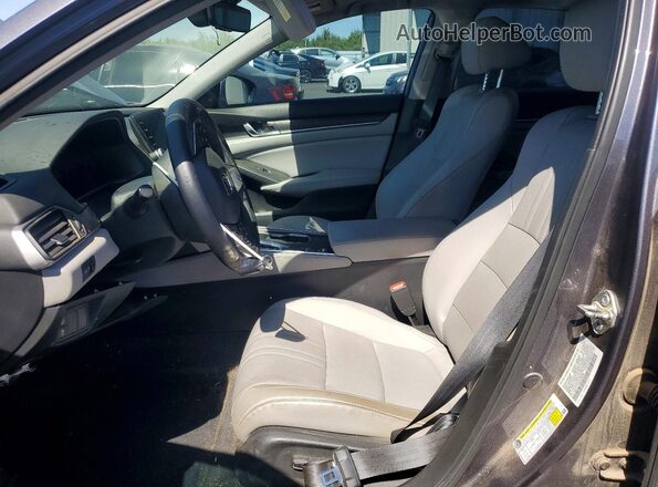 1HGCV1F59JA040369 2018 HONDA ACCORD Gray Widok wnętrza z przodu
