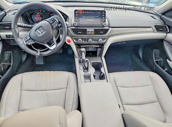 1HGCV1F59JA070312 2018 HONDA ACCORD Угольный Вид панели приборов