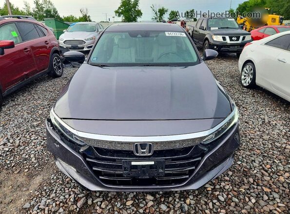 1HGCV1F59JA070312 2018 HONDA ACCORD Угольный Вид спереди