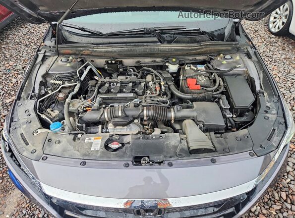 1HGCV1F59JA070312 2018 HONDA ACCORD Угольный Вид задней части салона