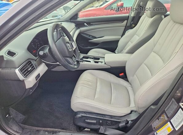 1HGCV1F59JA070312 2018 HONDA ACCORD Угольный Вид салона спереди