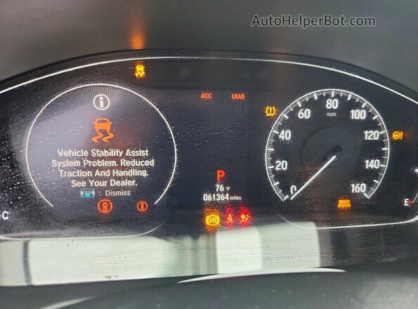 1HGCV1F59JA070312 2018 HONDA ACCORD Угольный Вид щитка приборов