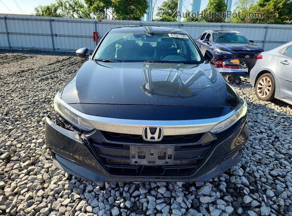 1HGCV1F59JA073811 2018 HONDA ACCORD Black Front view