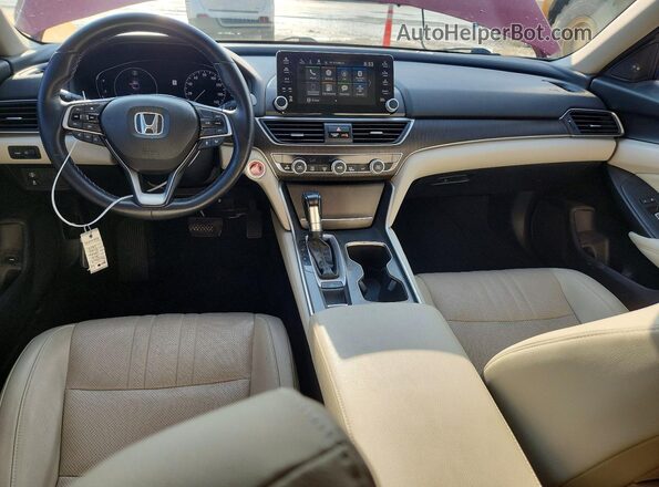 1HGCV1F59JA183094 2018 HONDA ACCORD Red Առջևի վահանակի տեսք