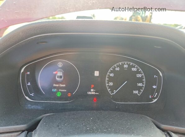 1HGCV1F59JA183094 2018 HONDA ACCORD Red Սարքավորումների վահանակի տեսք