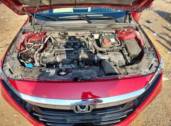 1HGCV1F59JA183094 2018 HONDA ACCORD Red Սալոնի հետևի տեսք