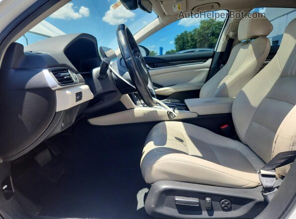 1HGCV1F59KA080274 2019 HONDA ACCORD White წინა სალონის ხედი