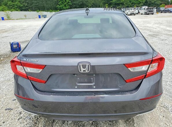 1HGCV1F59KA126766 2019 HONDA ACCORD Gray Widok z tyłu