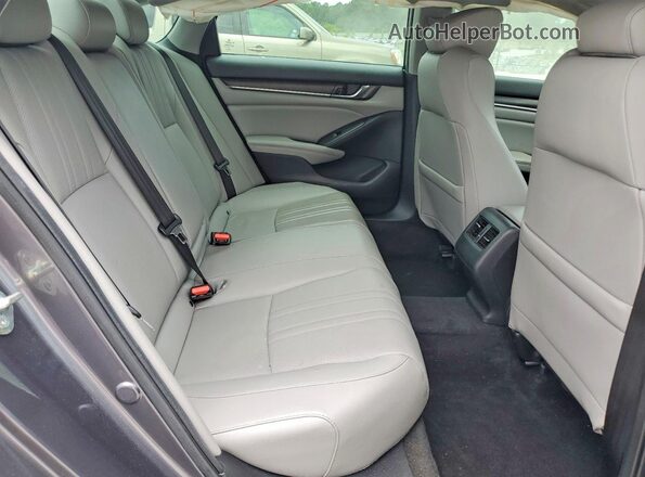1HGCV1F59KA126766 2019 HONDA ACCORD Gray Widok tylnych siedzeń