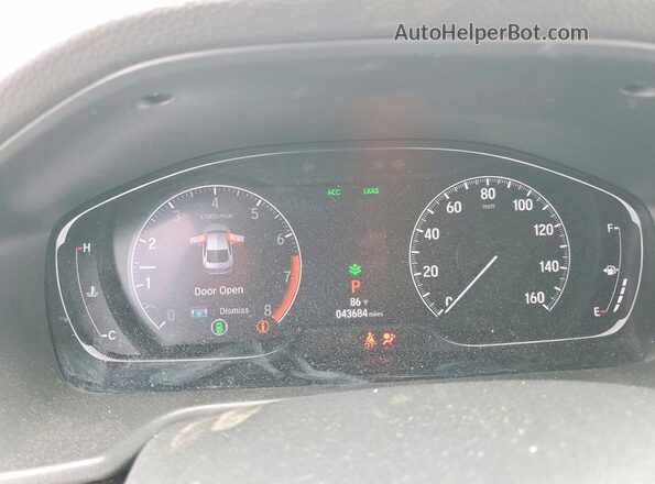 1HGCV1F59KA126766 2019 HONDA ACCORD Gray Widok zestawu wskaźników
