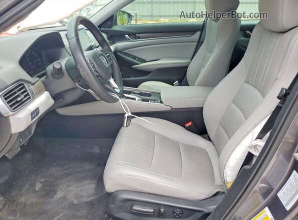 1HGCV1F59KA126766 2019 HONDA ACCORD Gray Widok wnętrza z przodu
