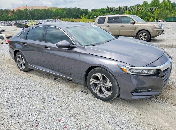 1HGCV1F59KA126766 2019 HONDA ACCORD Gray Przód prawy