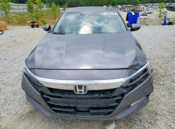 1HGCV1F59KA126766 2019 HONDA ACCORD Gray Widok z przodu
