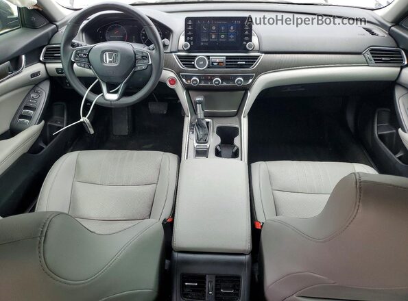 1HGCV1F59KA126766 2019 HONDA ACCORD Gray Widok deski rozdzielczej