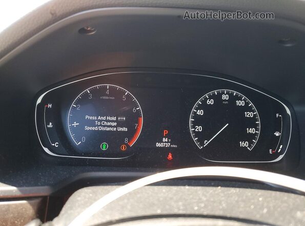 1HGCV1F59LA053237 2020 HONDA ACCORD Белый Вид щитка приборов