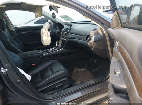 1HGCV1F5XJA131893 2018 HONDA ACCORD Gray Սալոնի դիմացի տեսք