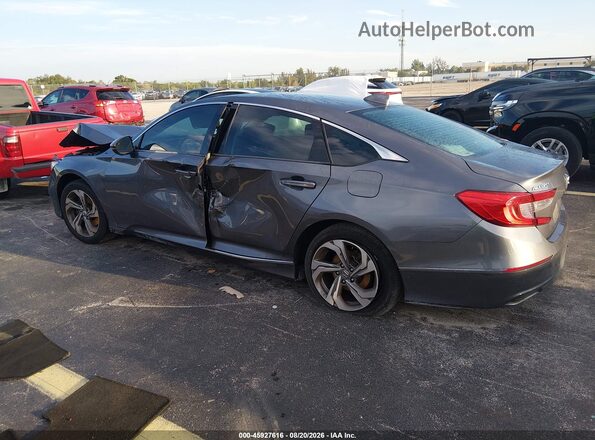 1HGCV1F5XJA131893 2018 HONDA ACCORD Gray Հետևի ձախ