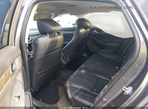 1HGCV1F5XJA131893 2018 HONDA ACCORD Gray VIN կոդի պիտակի տեսք