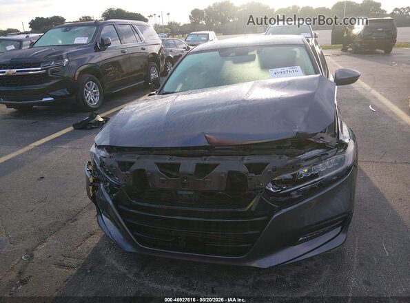 1HGCV1F5XJA131893 2018 HONDA ACCORD Gray Առջևի վահանակի տեսք