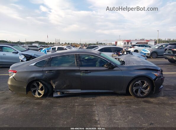1HGCV1F5XJA131893 2018 HONDA ACCORD Gray Սարքավորումների վահանակի տեսք
