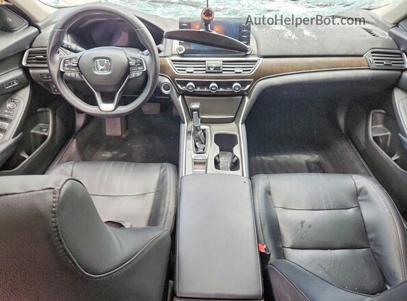 1HGCV1F5XJA142229 2018 HONDA ACCORD Black Вид панелі приладів