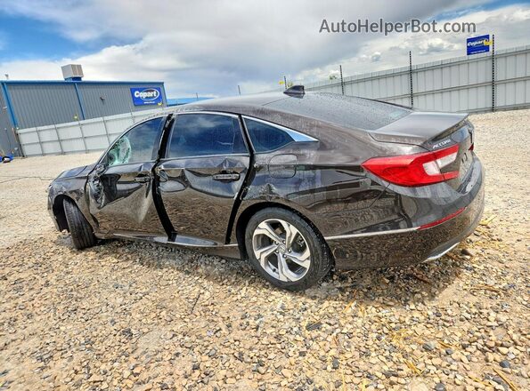 1HGCV1F5XJA142229 2018 HONDA ACCORD Black Задня ліва чверть